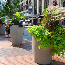 Planters at Playhouse Square
