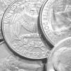 Close up Quarter Coins
