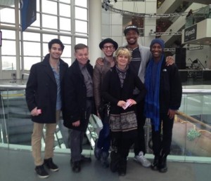 Beatriz with Verb dancers at Rock Hall - Spring 2015.bmp
