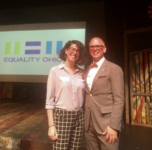Gabrielle Maginn and Jim Obergefell at Equality Ohio event