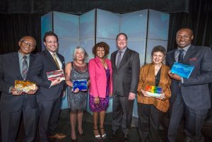 2016 Anisfield Wolf Award Winners pose with awards