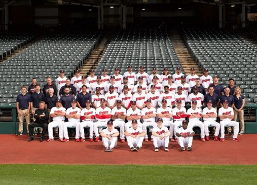 the 2016 Cleveland Indians team photo