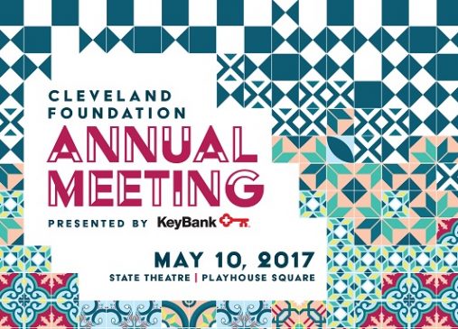 colorful graphic with annual meeting event title and information