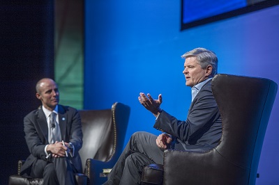 Dan Moulthrop and Steve Case onstage at Annual Meeting