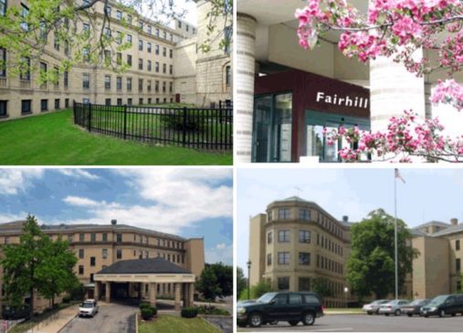 four images of Fairhill partner's building