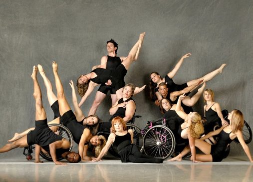 Dancing Wheels dancers pose in group