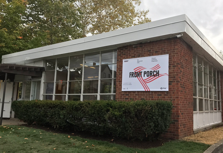 Building facade of the FRONT Porch at PNC Glenville Arts Campus