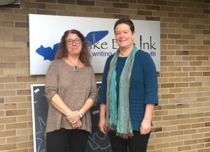 Amy Rosenbluth, Executive Director, and Cynthia Larsen, Lead Teacher and Curriculum Specialist, of Lake Erie Ink.