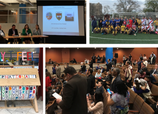 A collage of images showing moments from the 2019 Sister Cities Conference