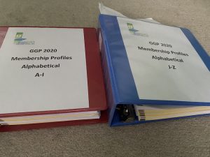 Two binders from Geauga Growth Partnership