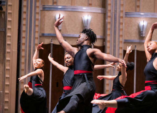 Photo of dancers performing