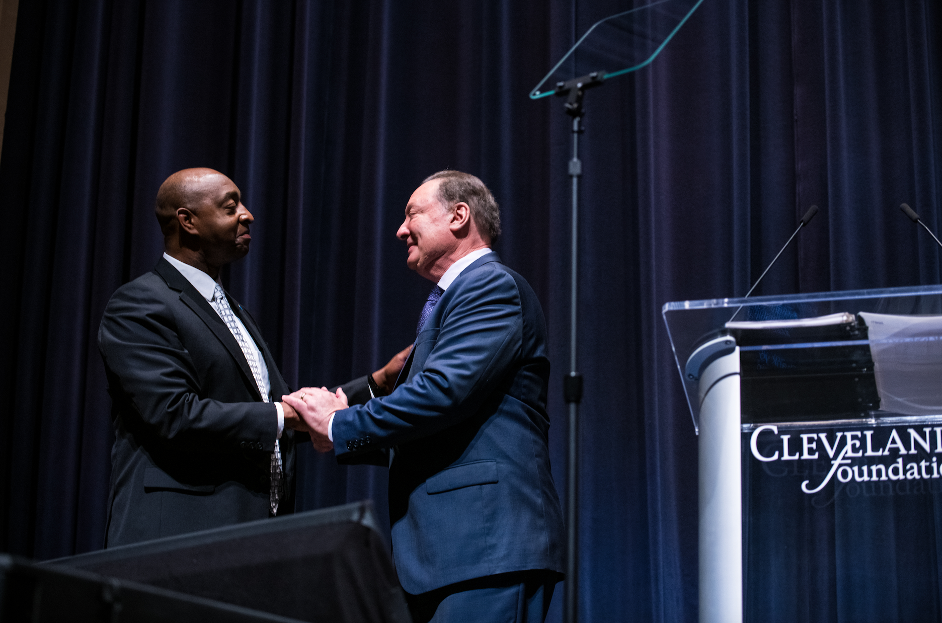 Felton Thomas Jr. and Ronn Richard on stage