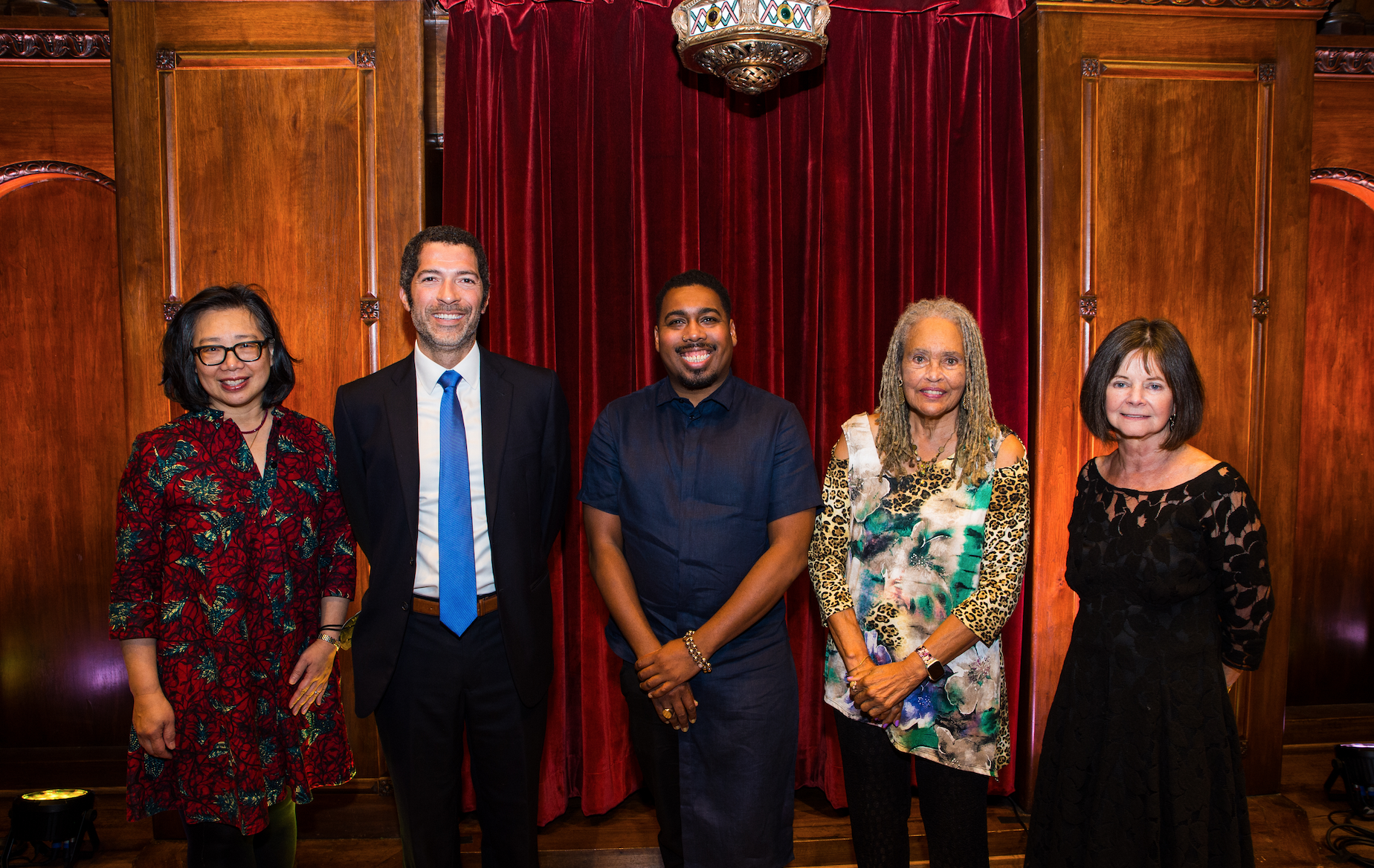 Photos of Lan Samantha Chang, Matthew Demont, Saeed Jones, Charlayne Hunter-Gault and Geraldine Brooks